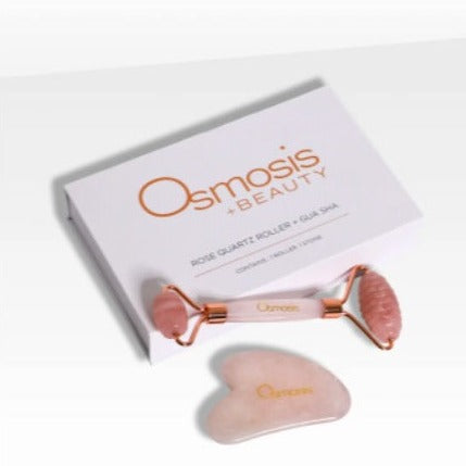 Rose Quartz Facial Roller - Gua Sha Set